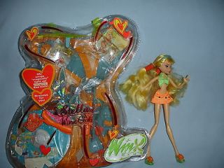 WINX CLUB WINX STELLA DOLL WITH LIGHT UP WINGS W/ CD & ACCESSORIES
