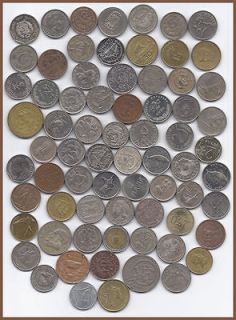 POUND WORLD COIN MOST QUARTER TO HALF DOLLAR SIZE   LOTS OF 
