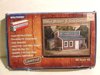 HO Scale Walthers Cornerstone Dons Mower & Saw Service Laser Wood 