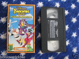 NEW OPENED Disneys Darkwing Duck   Justice Ducks Unite (VHS, 1993)