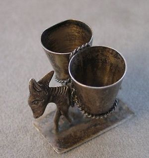 Sterling donkey or burro design toothpick holder Mexico   37.3 grams 