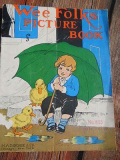 Wee Folks Picture Book No. 803   M A Donohue & CO