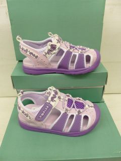 Clarks Infant Girls Purple Doodle Sandals BEACH FUN G F  Fitting