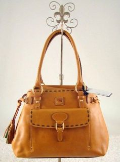 388 DOONEY & BOURKE Florentine Leather Medium Pocket Tassel Bag 