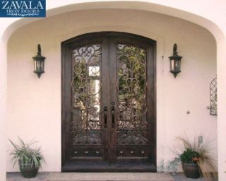 Newly listed Wrought Iron Doors, Arched Double Door DD68011