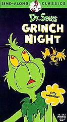 Dr. Seuss   Its Grinch Night VHS, 1991
