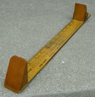 DR. SCHOLLS FOOT MEASURE AND SHOE SIZE INDICATOR   WOOD   TOOL 