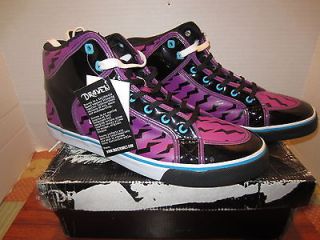 Draven Purple Bolt High Top Sneakers Mens Shoe Size 13