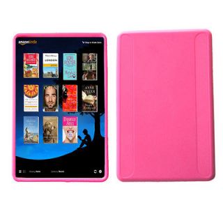 PINK TPU Hard Gel Grip Skin Case Cover for  Kindle Fire 7in 