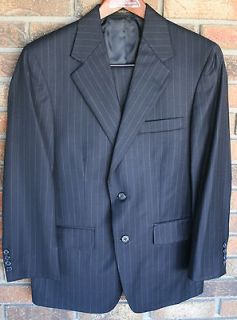   Dress Suit Size 16 Blue pinstripe Made in USA Includes dress pants