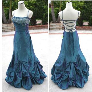 peacock gown dresses