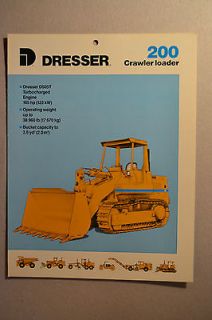 Dresser Brochure   200 Crawler Loader   1989