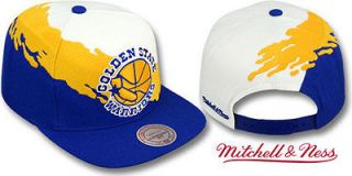 GOLDEN STATE WARRIORS Mitchell & Ness NG77 Paintbrush NBA Snapback Hat