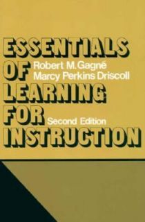   by Marcy Perkins Driscoll and Robert M. Gagne 1988, Paperback