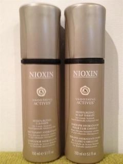 Nioxin Smoothing Actives Shampoo & Conditioner LOT OF 2  