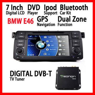   DIGITAL SCREEN CAR DVD GPS NAVIGATION BMW E46 IPOD USB SD DVB TV TUNER