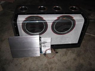 Rockford Fosgate P1 Speaker System +Bandpass Subwoofer Box+ 500wt Amp