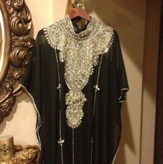 Black Abaya Kaftan Khaleeji Abaya Handmade Dubai Abaya