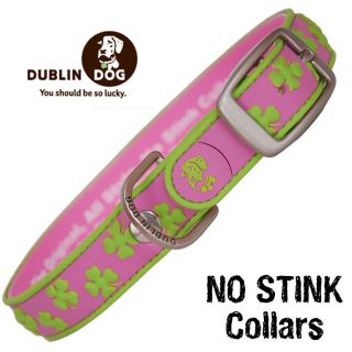 Dublin Dog NO STINK Dog Collars   Shamrocks  Shannon   WATERPROOF DOG 