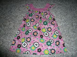 Duck Head Jeans Co. girl size Large pink floral ruffle trim sleeveless 