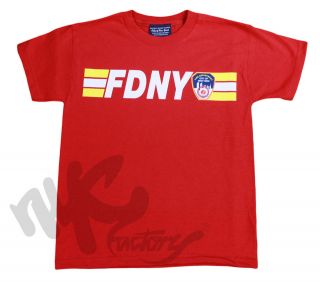 MENS FDNY RED KEEP 200 FT BACK FIRE DEPT BLUE NEW YORK CITY OFFICIAL 