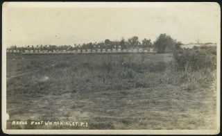 The Range at Fort Wm. McKinley, PI, WWI, picture postcard