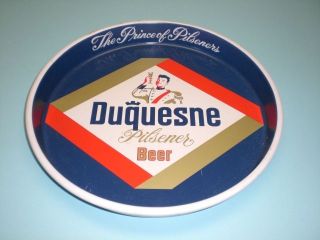 DUQUESNE PILSENER BEER METAL TRAY   VINTAGE