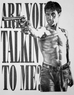   Robert De Niro Scorsese Sketch Duran Movie Poster Print Limited Rare