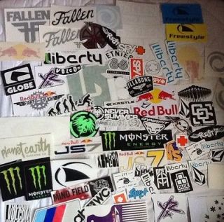   / Snowboard Stickers Red Bull, Volcom, DC, Monster, Oakley, Plan B