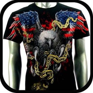 Artful Couture T Shirt Tattoo Eagle Rock Punk AB62 Sz M Indie Japanese 