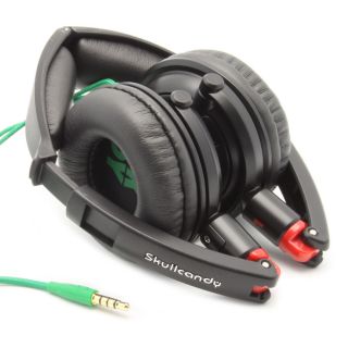 Skullcandy Lowrider Rasta Headband Headphones   Shoe Red