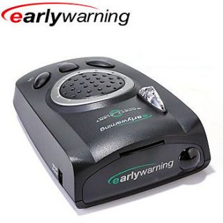 EARLY WARNING 22 FREQUENCY RADAR/LASER DETECTOR WITH 1 YEAR WARRANTY