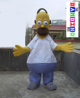 Homer Mascot Costume / Fancy Dress Party Plush Simpson