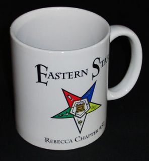 Order of the Eastern Star Coffee Cup Mug NEW Masonic OES