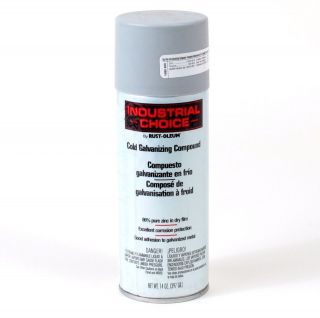 Cans of Rust Oleum Industrial Choice Cold Galvanizing Compound Spray 