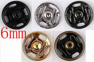 36sets Metal Snap Press Button Sewing on 6mm J0705
