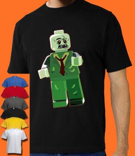 FUNNY LEGO MAN ZOMBIE MENS T SHIRT ALL SIZES COLOURS AVAILABLE