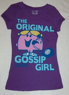 Original GOSSIP GIRL T Shirt Medium 7 9 PURPLE Phone Chat Graphic Tee 