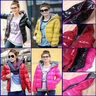 Fashion Womens Long Sleeve Winter Warm Hoodie Zip Up Jacket Coat 