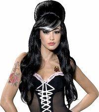 Womans Deluxe Amy Winehouse Wig Holloween Holiday Costume Party