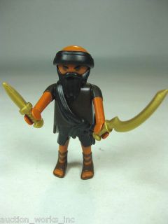 Playmobil Egyptian Robber Thief with Beard Gold Sword Knife