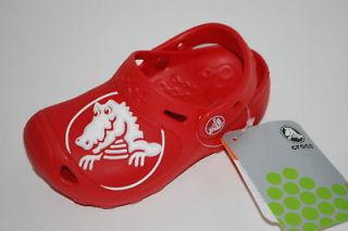 NEW NWT CROCS GABE RED 8/9 toddler kids clogs shoes sandals
