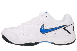 Nike City Court VII White Signal Blue Mens Tennis Shoes 488141 109