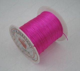 1Roll 0.5mm plum Elastic Beads Thread Stretchy String Cord