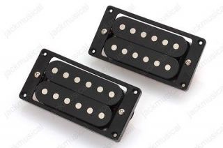 Set of 2 Black Humbucker Double Coil Electric Guitar Pickups