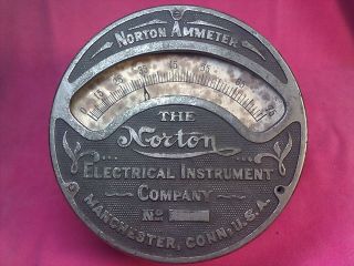 Antique Norton Ammeter, 525, Norton Electrical Instrument Company