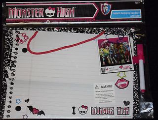   FANGTASTIC HANGING DRY ERASE BOARD WITH MARKER  JOURNAL DESIGN  NEW