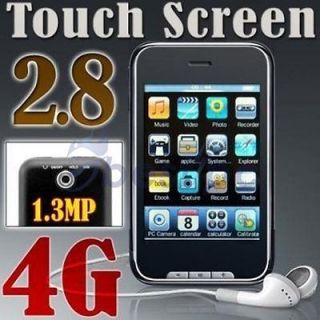 New 4GB 2.8  MP4 Touch Screen Player FM Digital Camera + Free Gift 