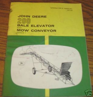 John Deere 200 Bale Elevator Operators Manual jd book