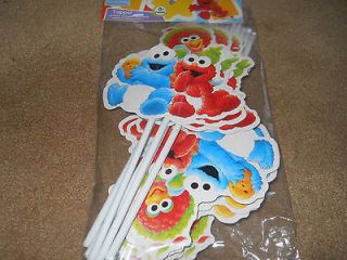 SESAME STREET BABY ELMO & FRIENDS 12 PC PARTY TOPPERS, HARD TO FIND